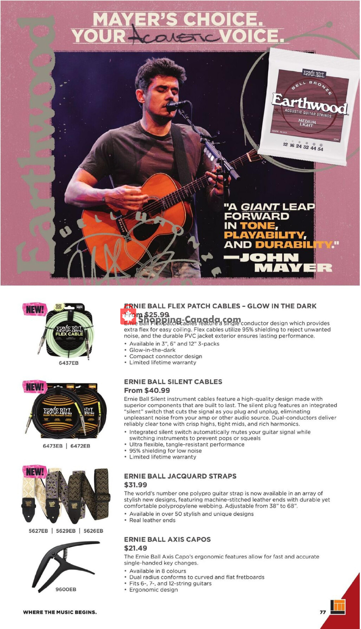Long & McQuade flyer from Wednesday October 1, 2025 to Friday July 31, 2026 - page 77