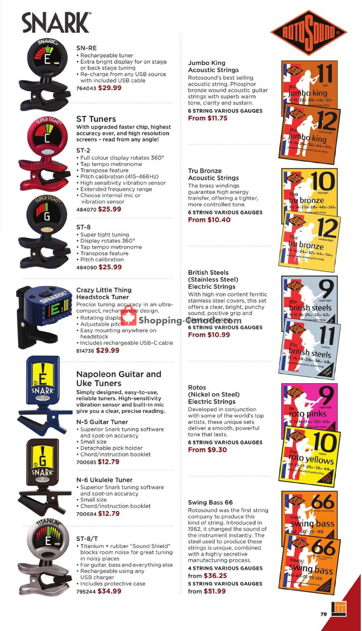 Long & McQuade flyer from Wednesday October 1, 2025 to Friday July 31, 2026 - page 79