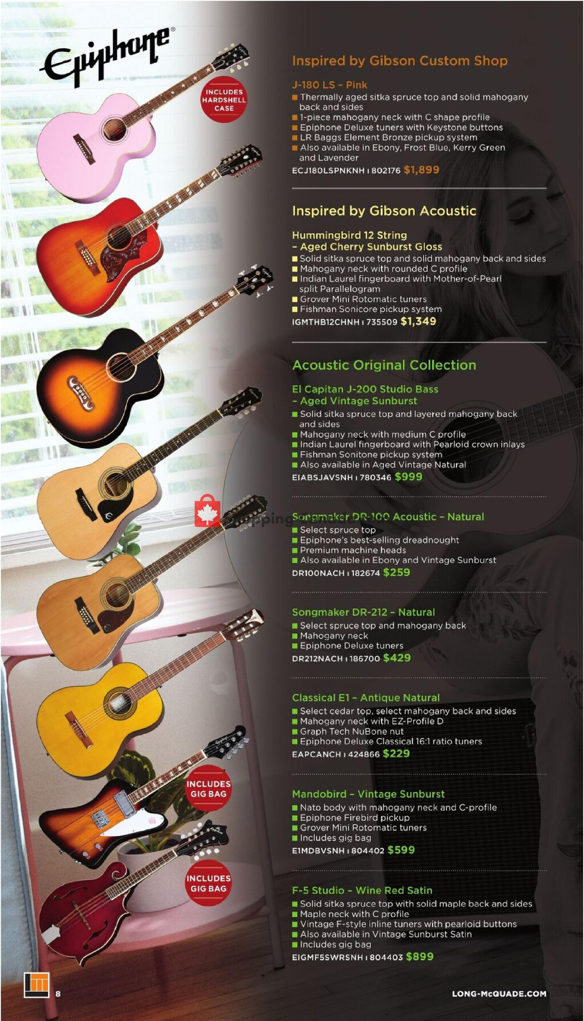 Long & McQuade flyer from Wednesday October 1, 2025 to Friday July 31, 2026 - page 8