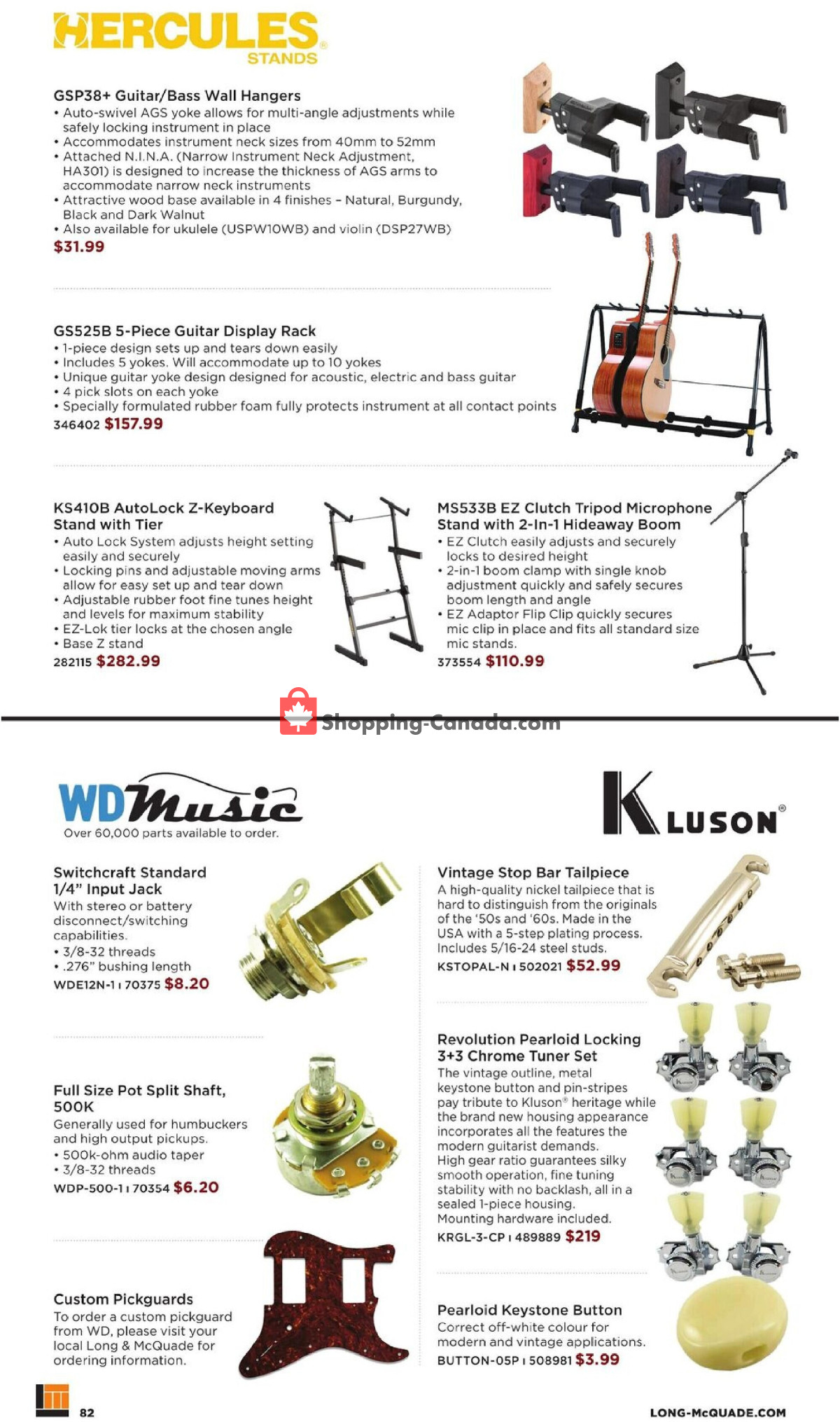 Long & McQuade flyer from Wednesday October 1, 2025 to Friday July 31, 2026 - page 82