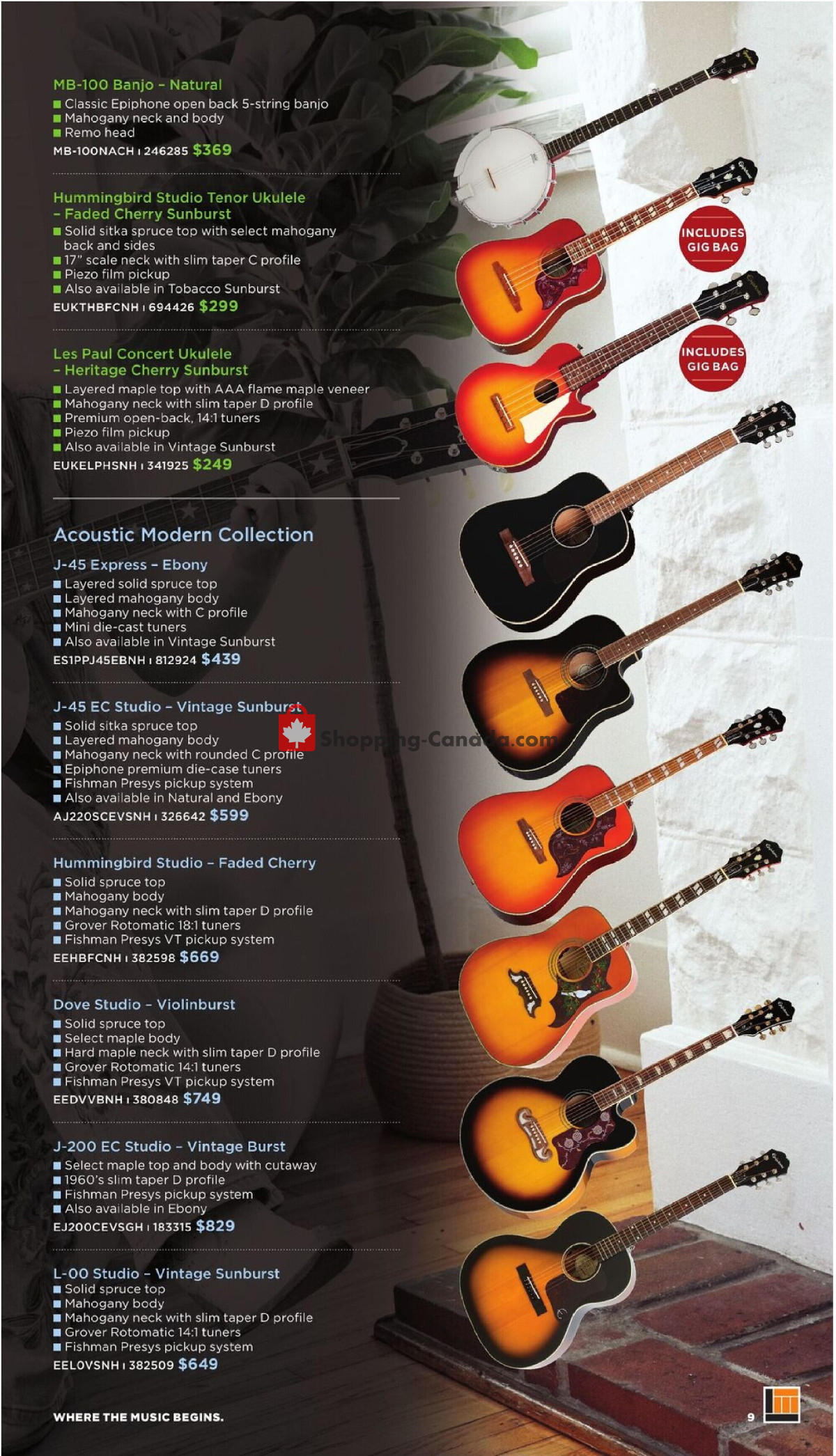 Long & McQuade flyer from Wednesday October 1, 2025 to Friday July 31, 2026 - page 9