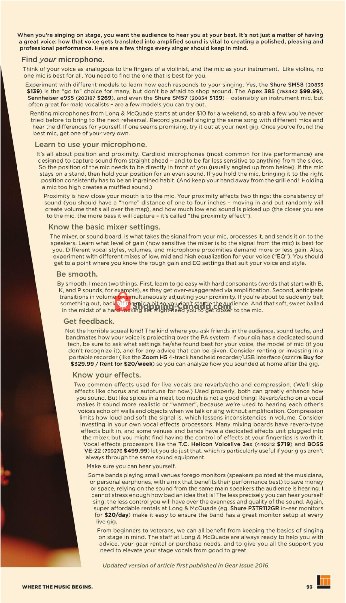 Long & McQuade flyer from Wednesday October 1, 2025 to Friday July 31, 2026 - page 93