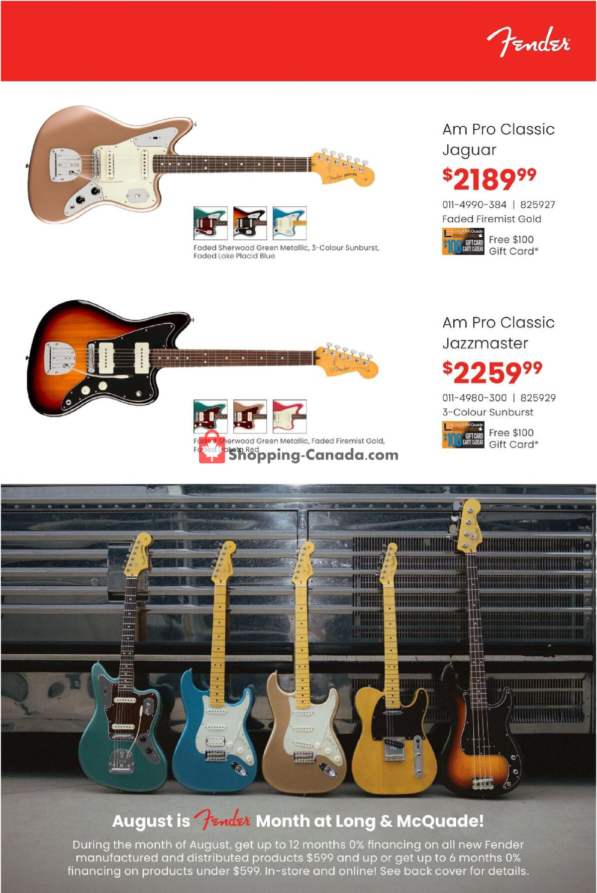 Long & McQuade flyer from Friday July 31, 2026 to Monday August 31, 2026 - page 3