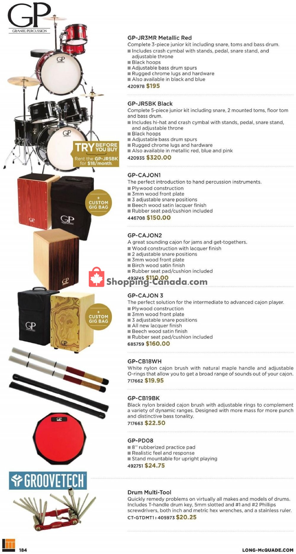 Long & McQuade flyer from Thursday October 8, 2020 to Saturday July 31, 2021 - page 184