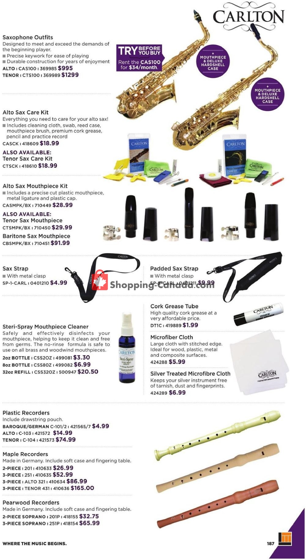 Long & McQuade flyer from Thursday October 8, 2020 to Saturday July 31, 2021 - page 187