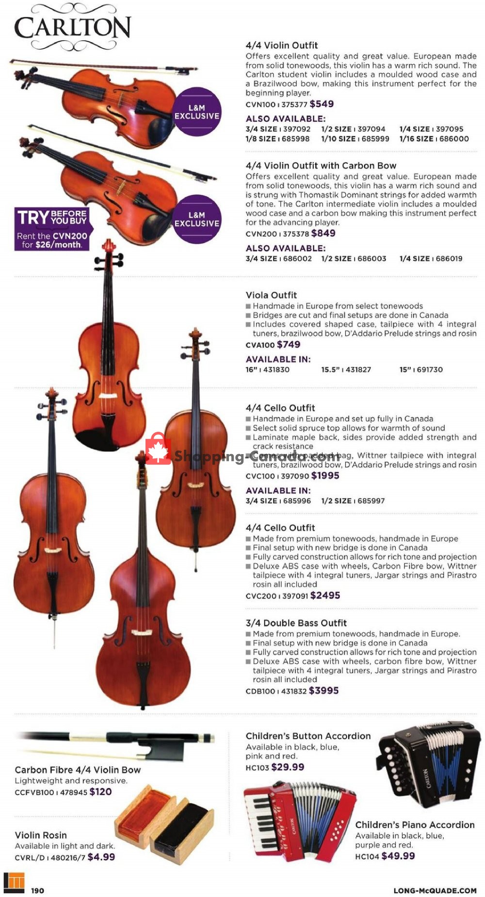 Long & McQuade flyer from Thursday October 8, 2020 to Saturday July 31, 2021 - page 190