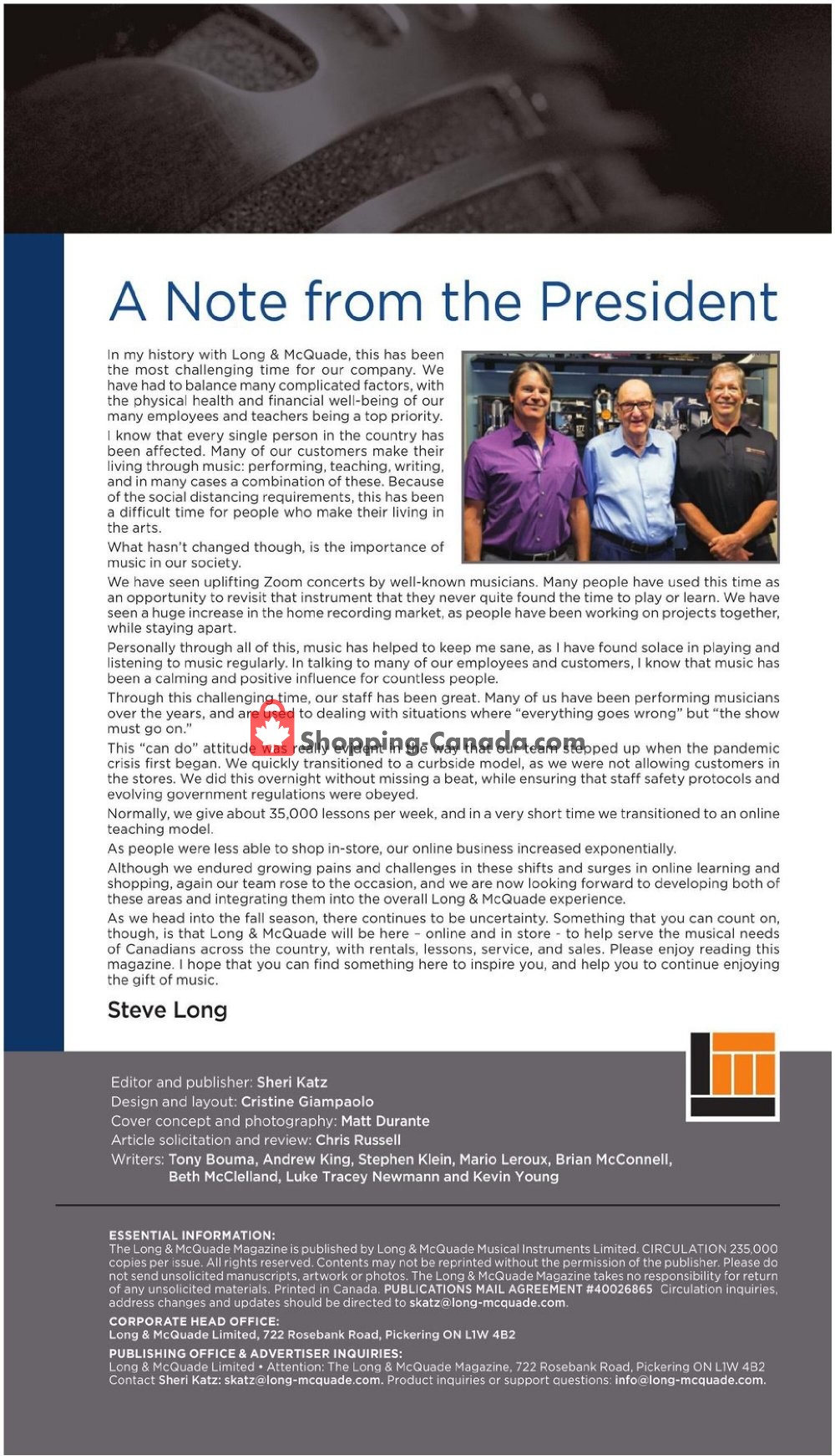 Long & McQuade flyer from Thursday October 8, 2020 to Saturday July 31, 2021 - page 2