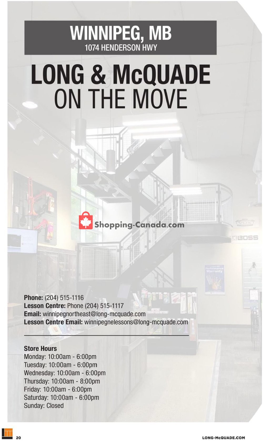 Long & McQuade flyer from Thursday October 8, 2020 to Saturday July 31, 2021 - page 20