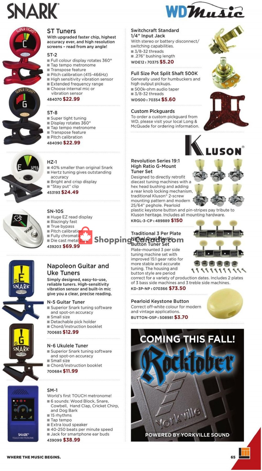 Long & McQuade flyer from Thursday October 8, 2020 to Saturday July 31, 2021 - page 65