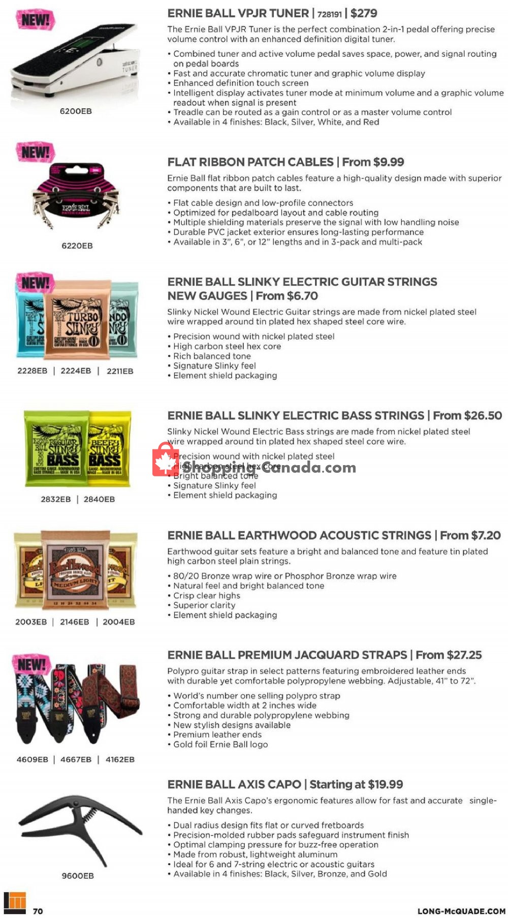 Long & McQuade flyer from Thursday October 8, 2020 to Saturday July 31, 2021 - page 70