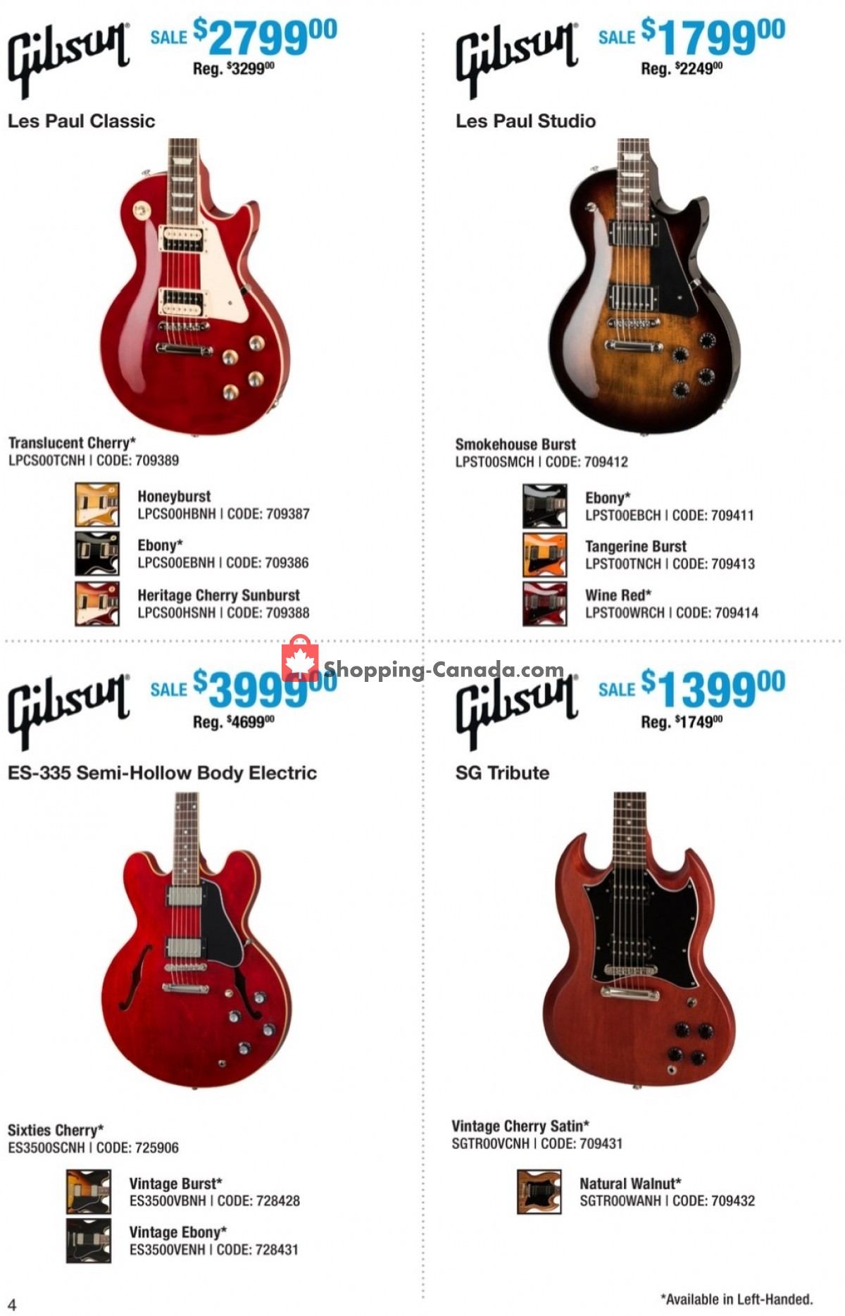 Long & McQuade flyer from Friday September 29, 2023 to Tuesday October 31, 2023 - page 4