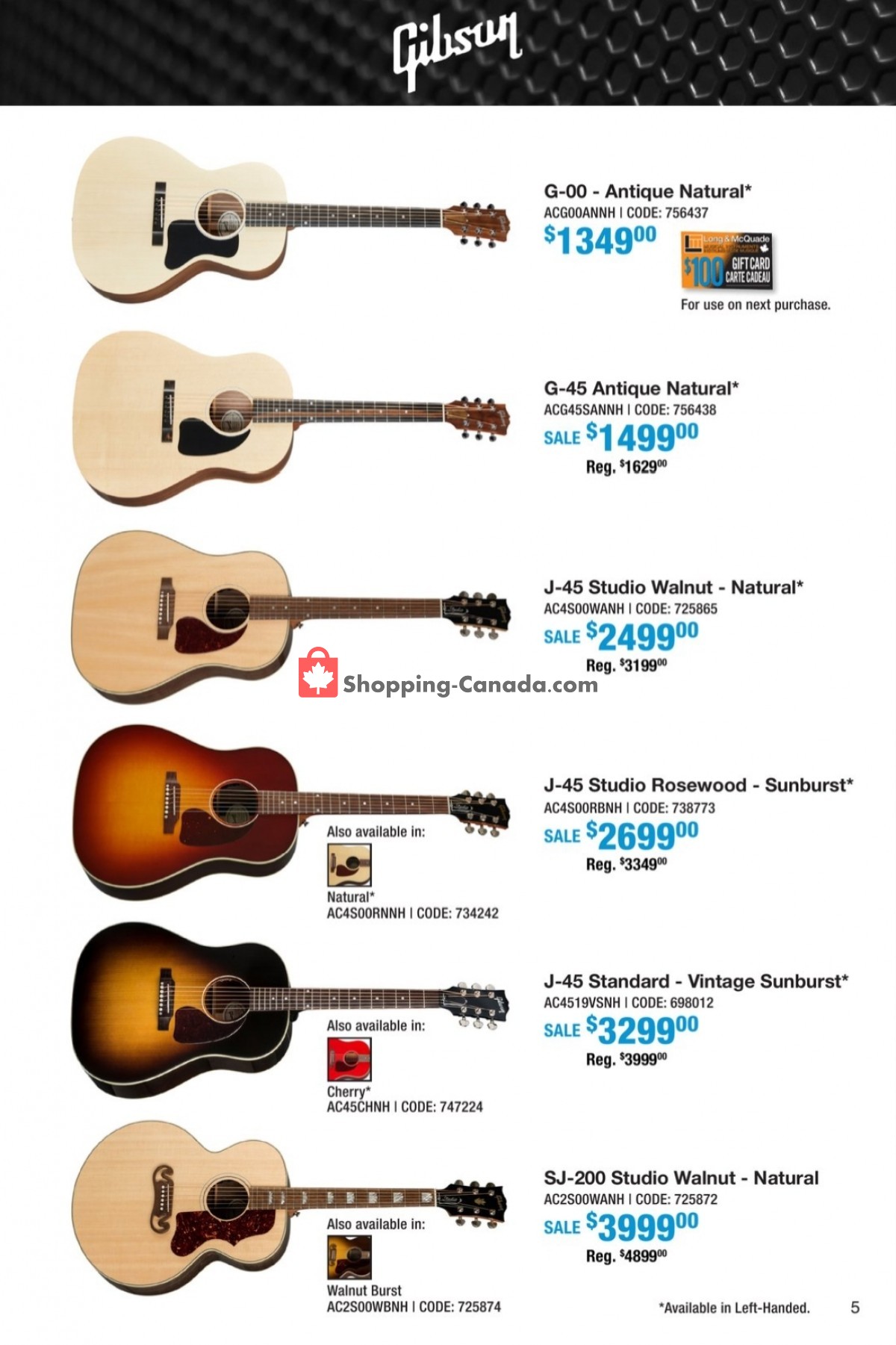 Long & McQuade flyer from Friday September 29, 2023 to Tuesday October 31, 2023 - page 5