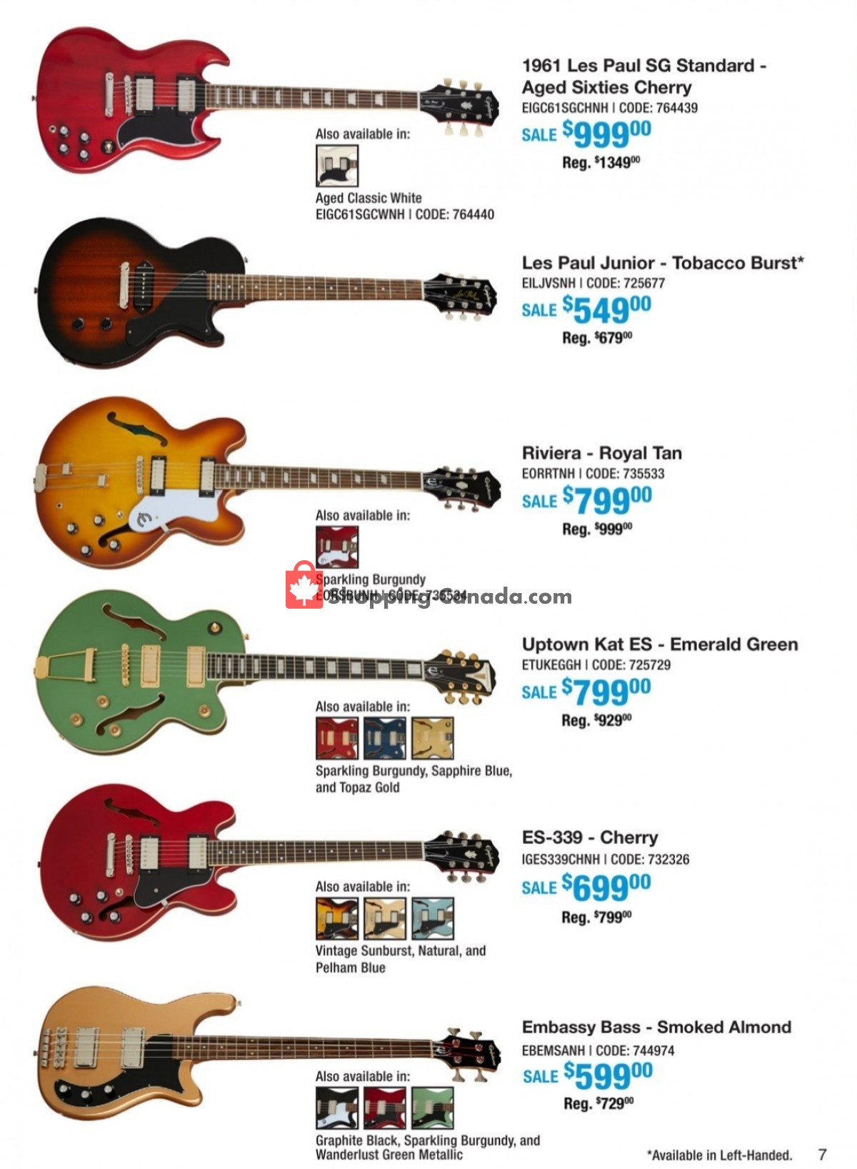 Long & McQuade flyer from Friday September 29, 2023 to Tuesday October 31, 2023 - page 7