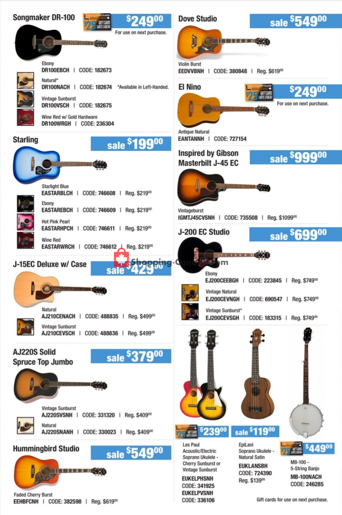 Long & McQuade flyer from Thursday September 29, 2022 to Monday October 31, 2022 - page 7