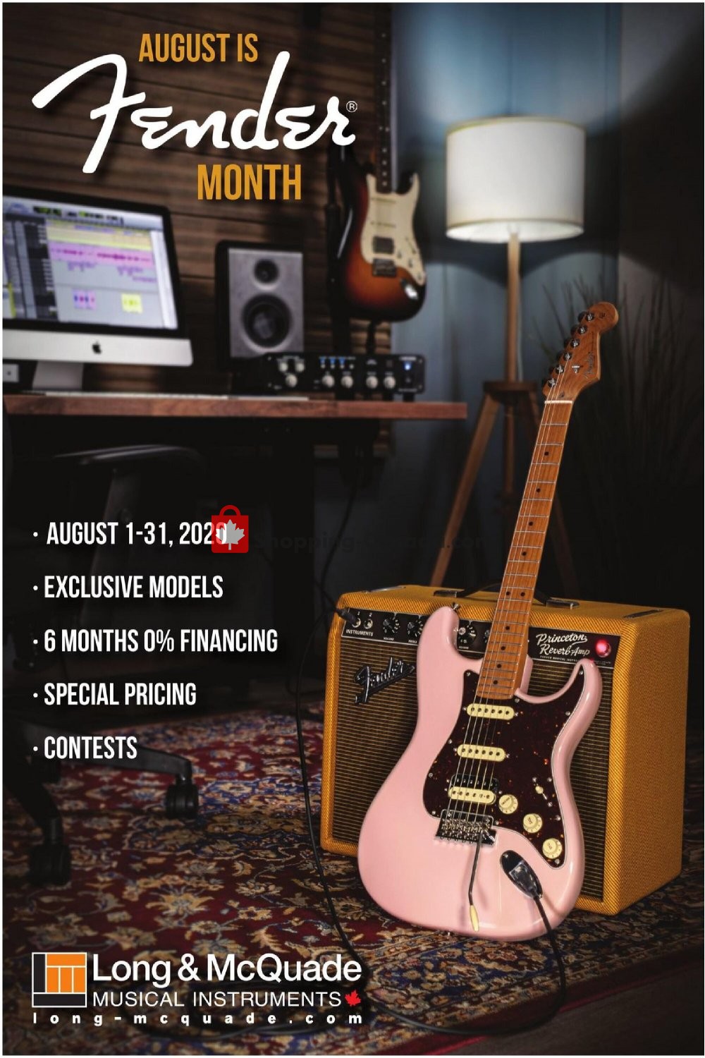 Long & McQuade Canada, flyer (Special Offer) August 1 August 31