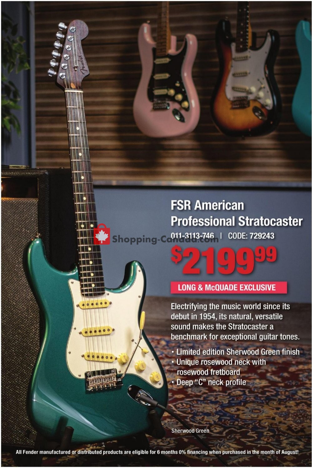 Long & McQuade Canada, flyer (Special Offer) August 1 August 31