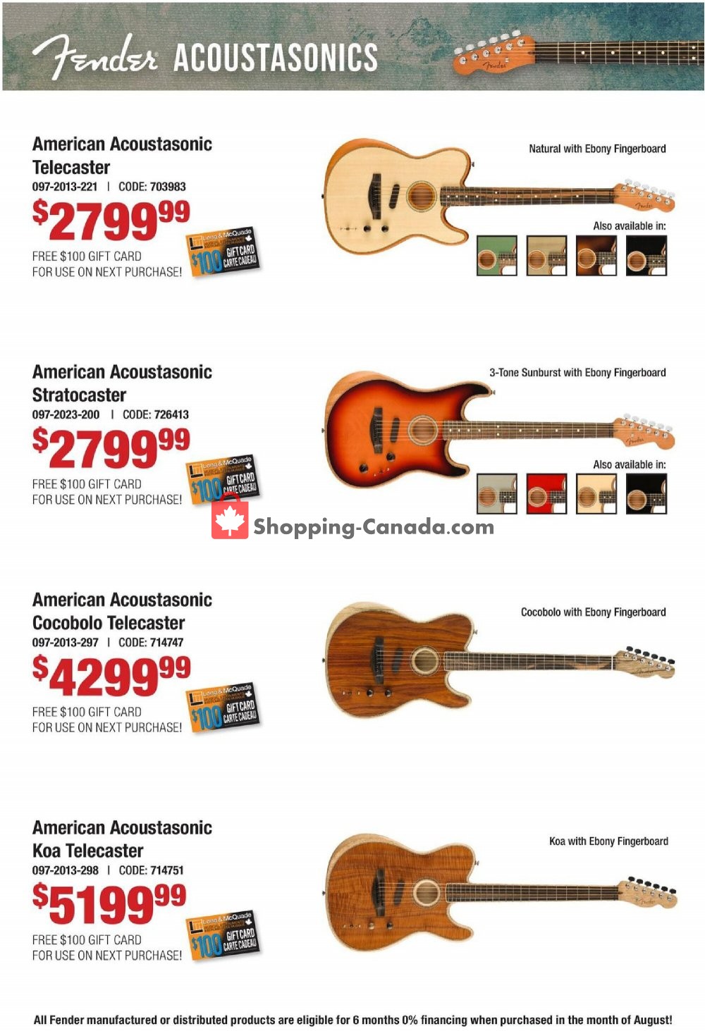 Long & McQuade flyer from Saturday August 1, 2020 to Monday August 31, 2020 - page 6