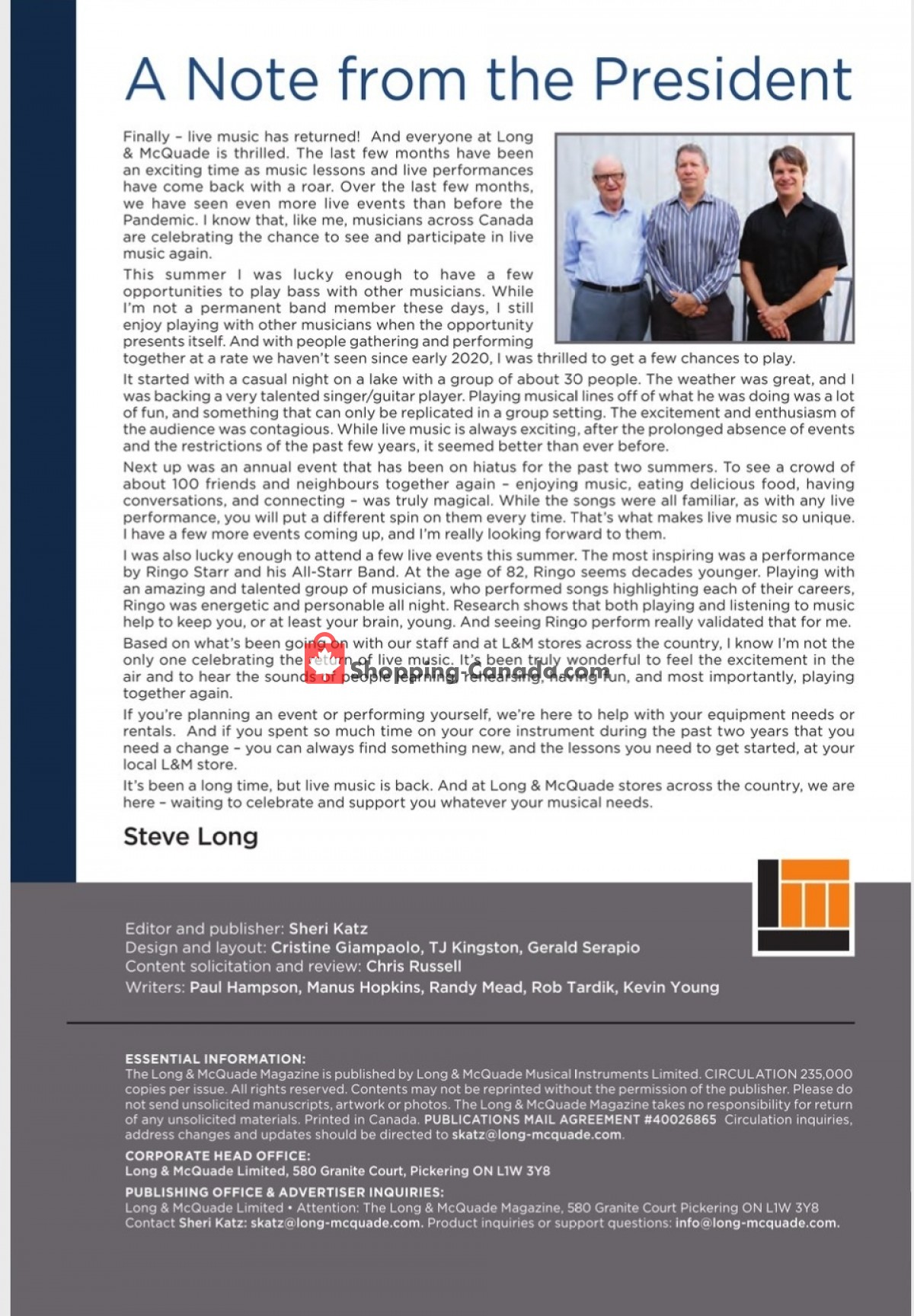 Long & McQuade flyer from Tuesday November 8, 2022 to Monday July 31, 2023 - page 2