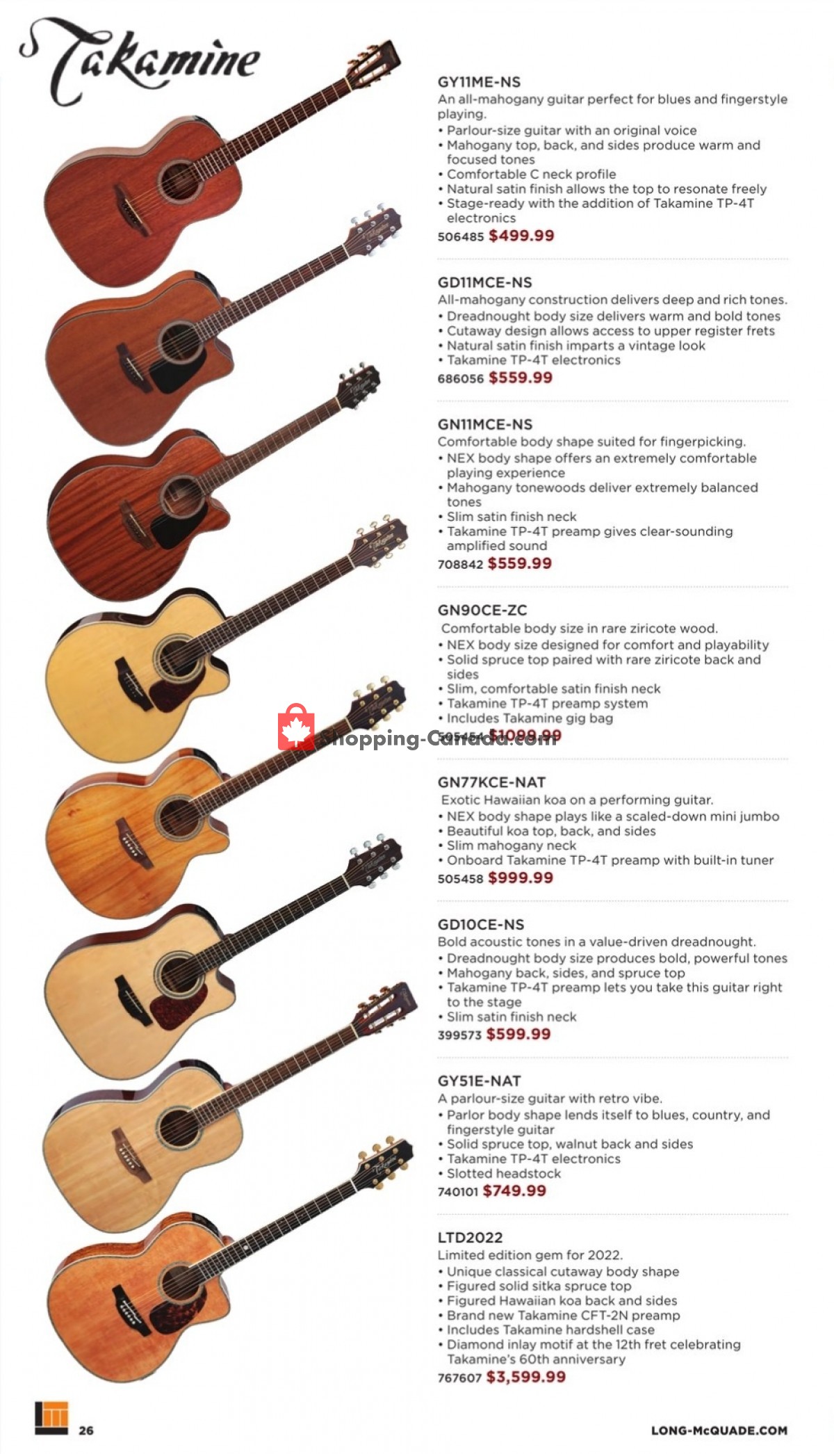 Long & McQuade flyer from Tuesday November 8, 2022 to Monday July 31, 2023 - page 21