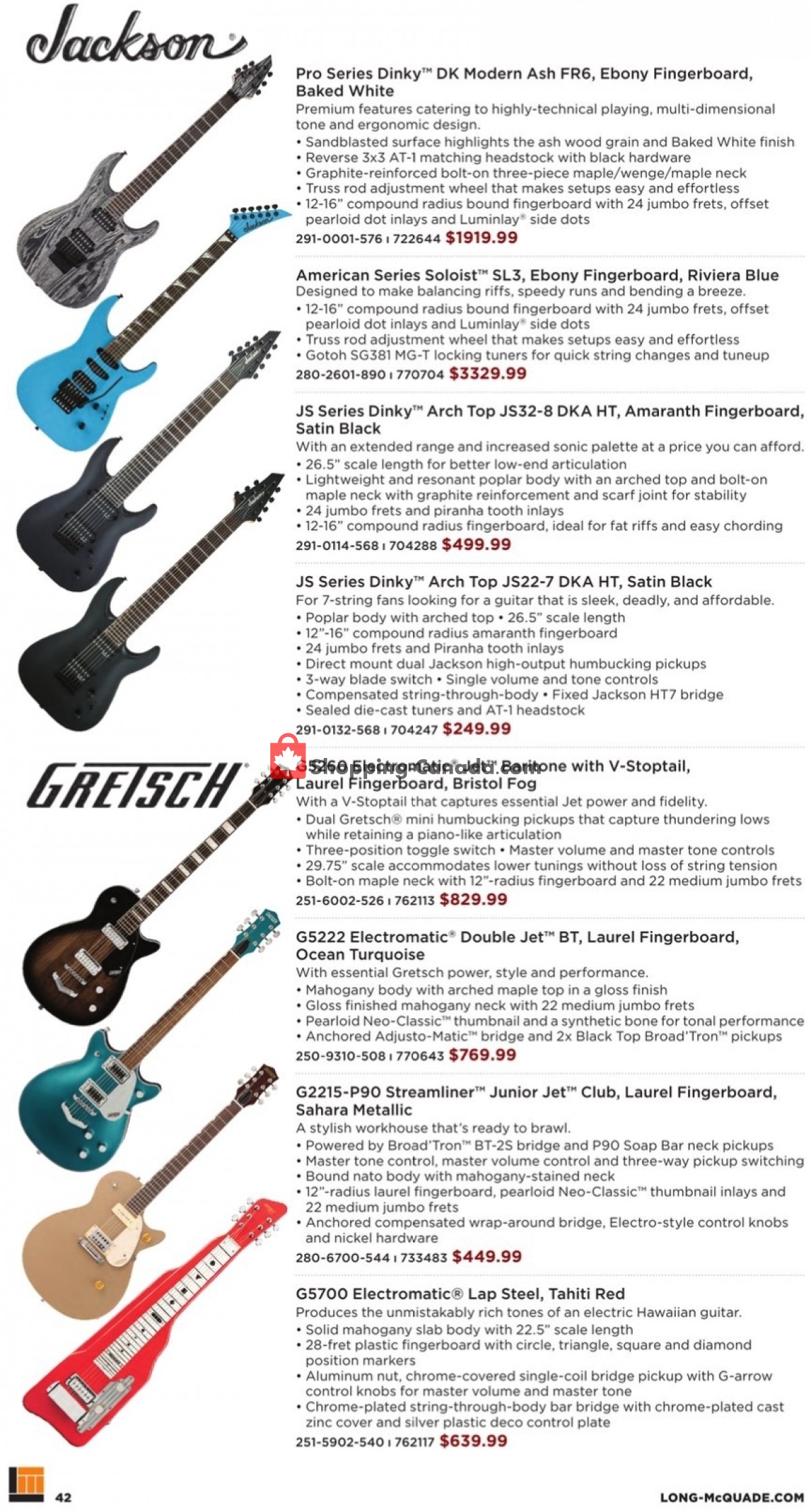 Long & McQuade flyer from Tuesday November 8, 2022 to Monday July 31, 2023 - page 36