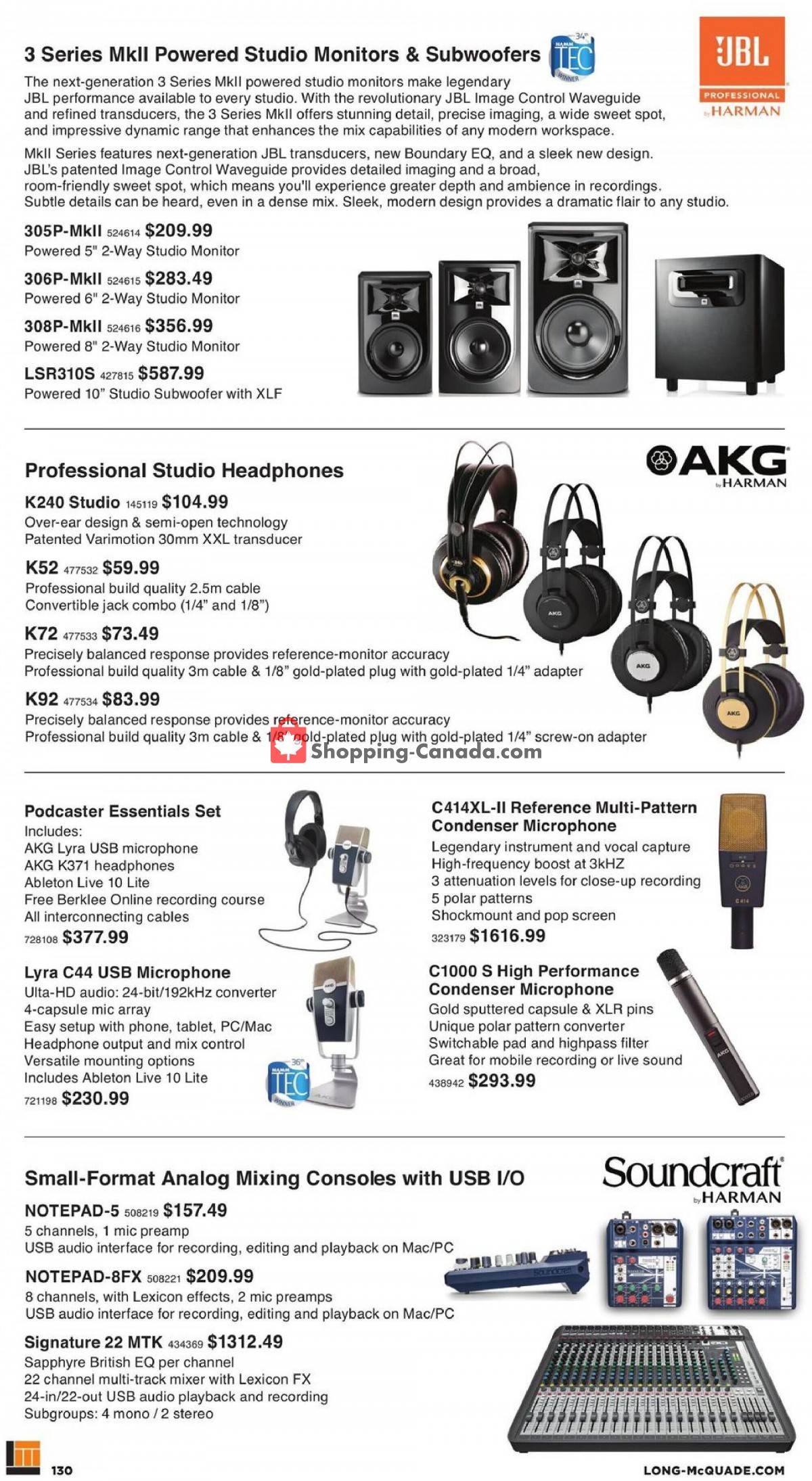 Long & McQuade flyer from Friday October 8, 2021 to Sunday July 31, 2022 - page 130