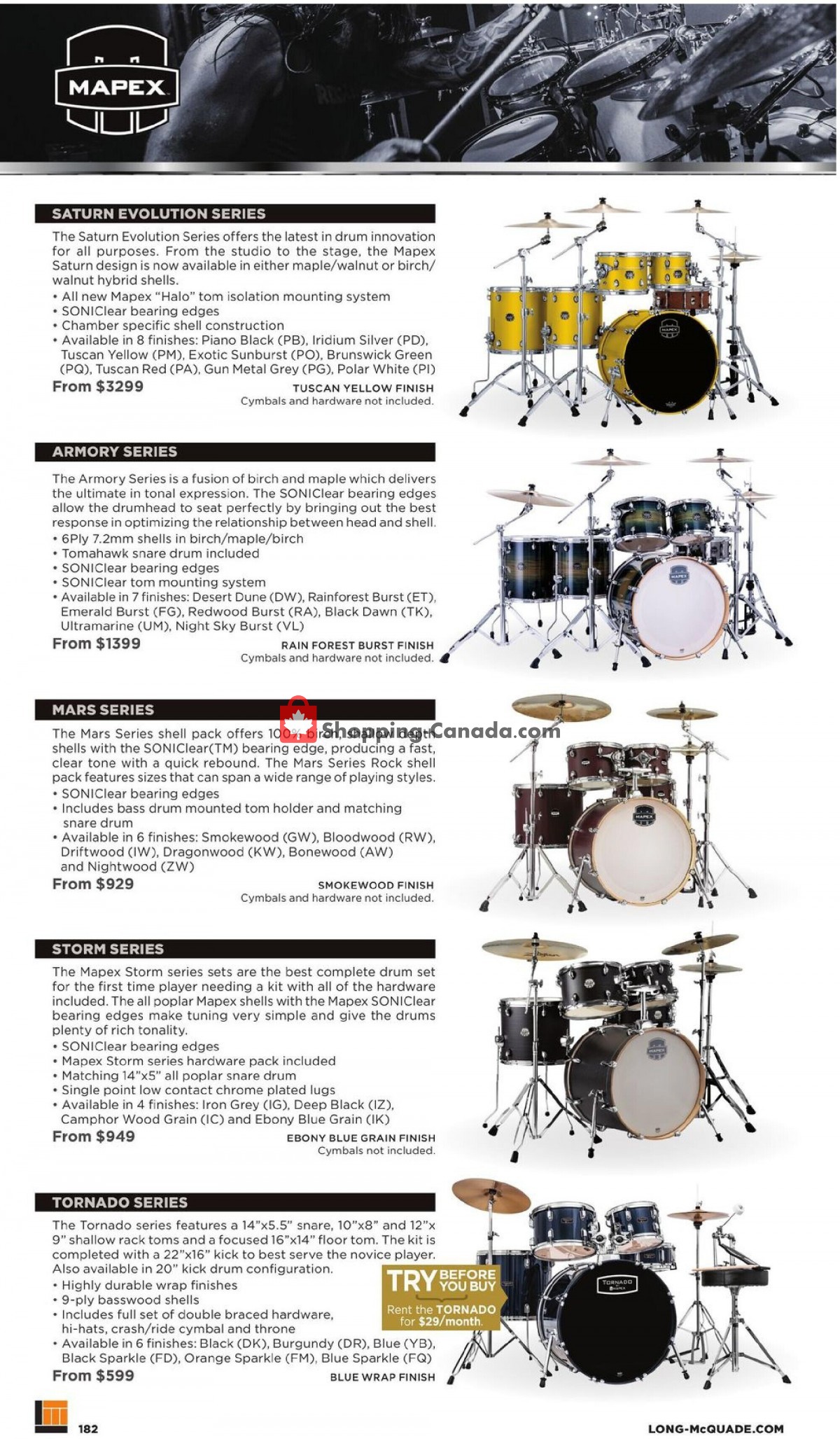 Long & McQuade flyer from Friday October 8, 2021 to Sunday July 31, 2022 - page 182