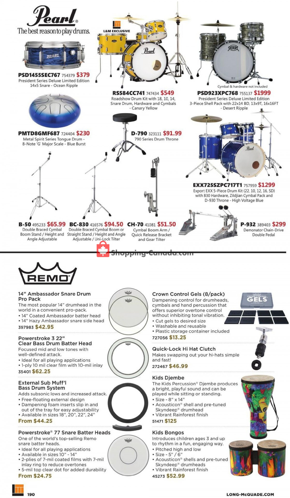 Long & McQuade flyer from Friday October 8, 2021 to Sunday July 31, 2022 - page 190