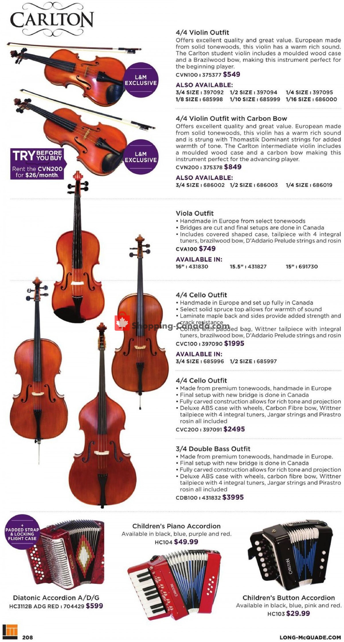 Long & McQuade flyer from Friday October 8, 2021 to Sunday July 31, 2022 - page 208