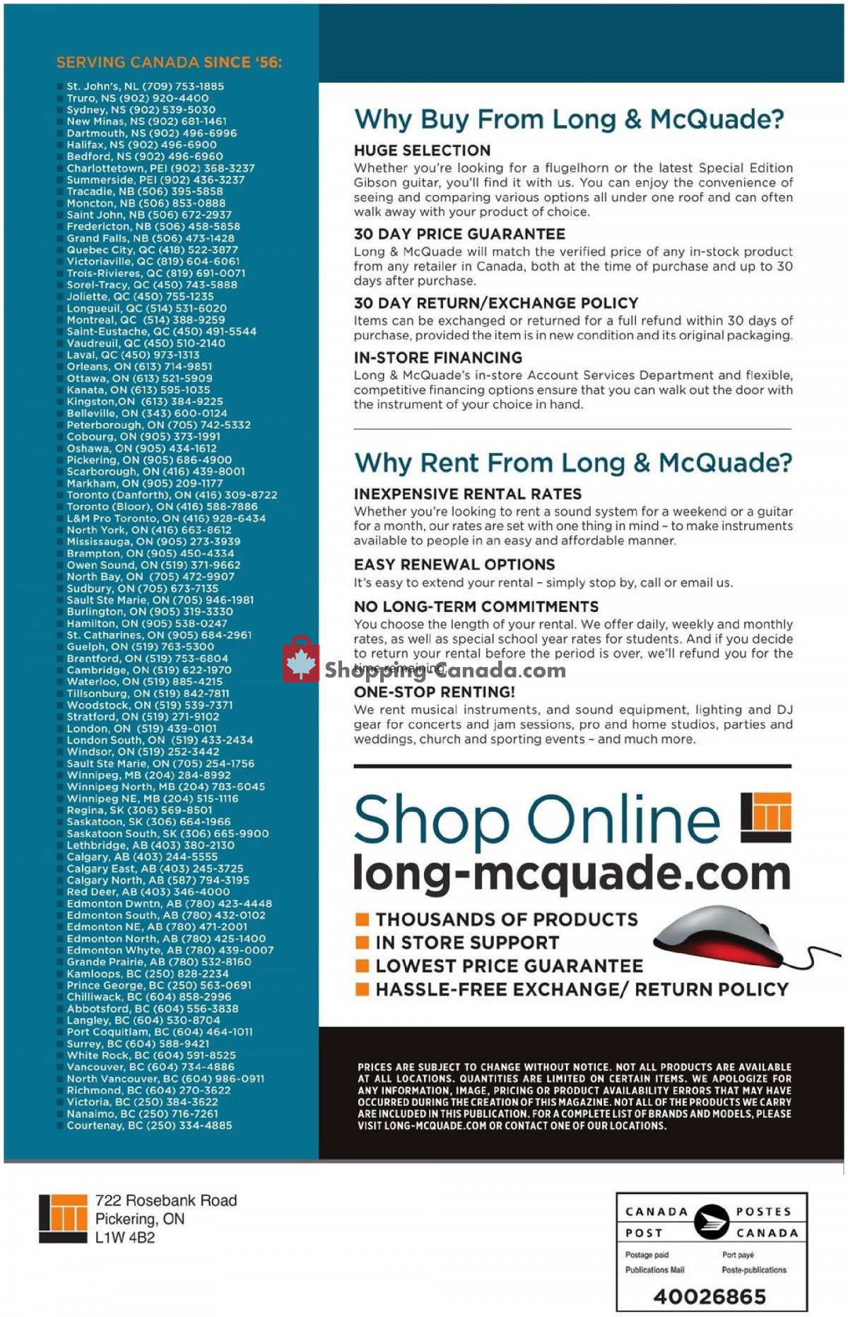 Long & McQuade flyer from Friday October 8, 2021 to Sunday July 31, 2022 - page 216