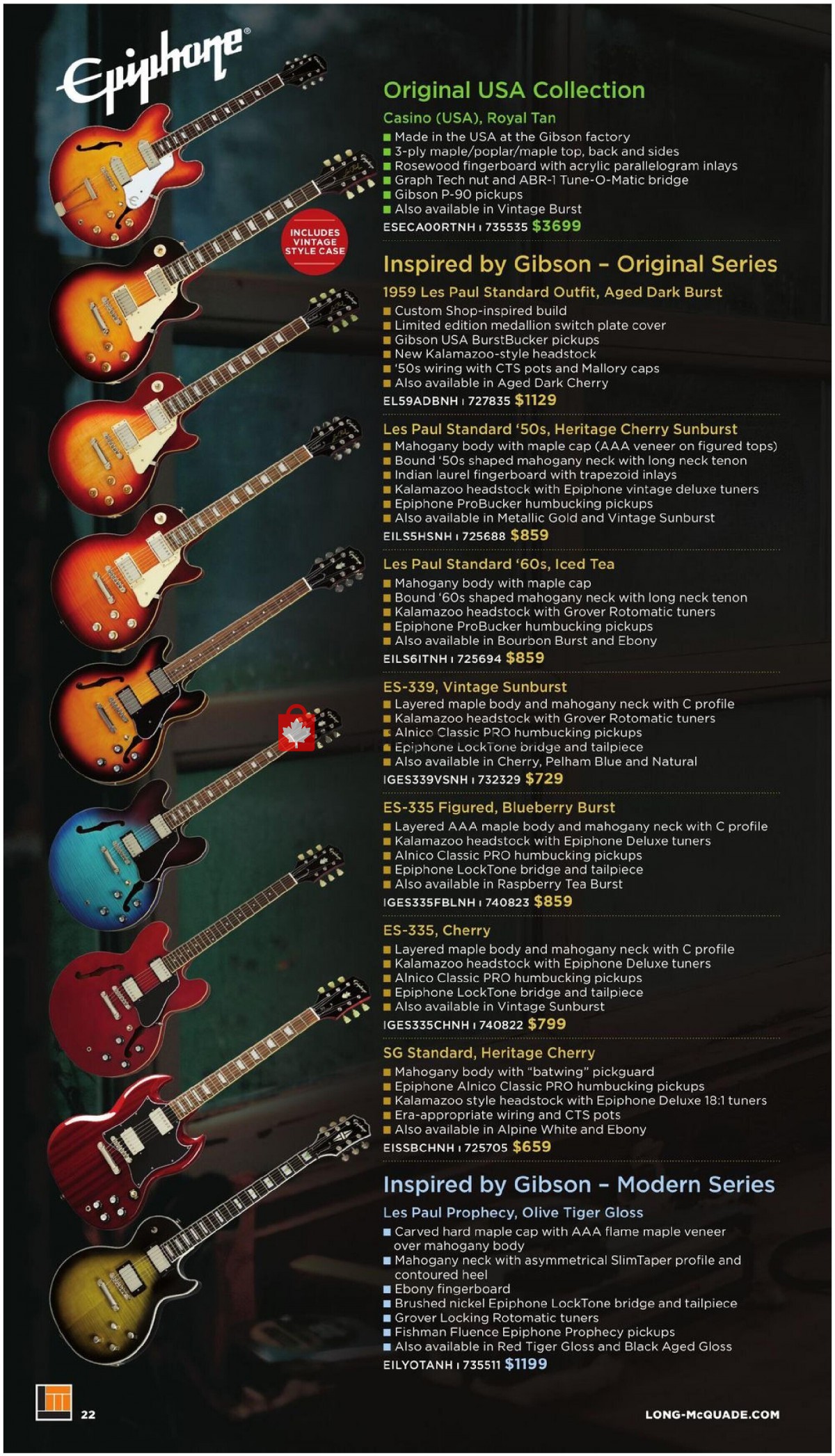 Long & McQuade flyer from Friday October 8, 2021 to Sunday July 31, 2022 - page 22