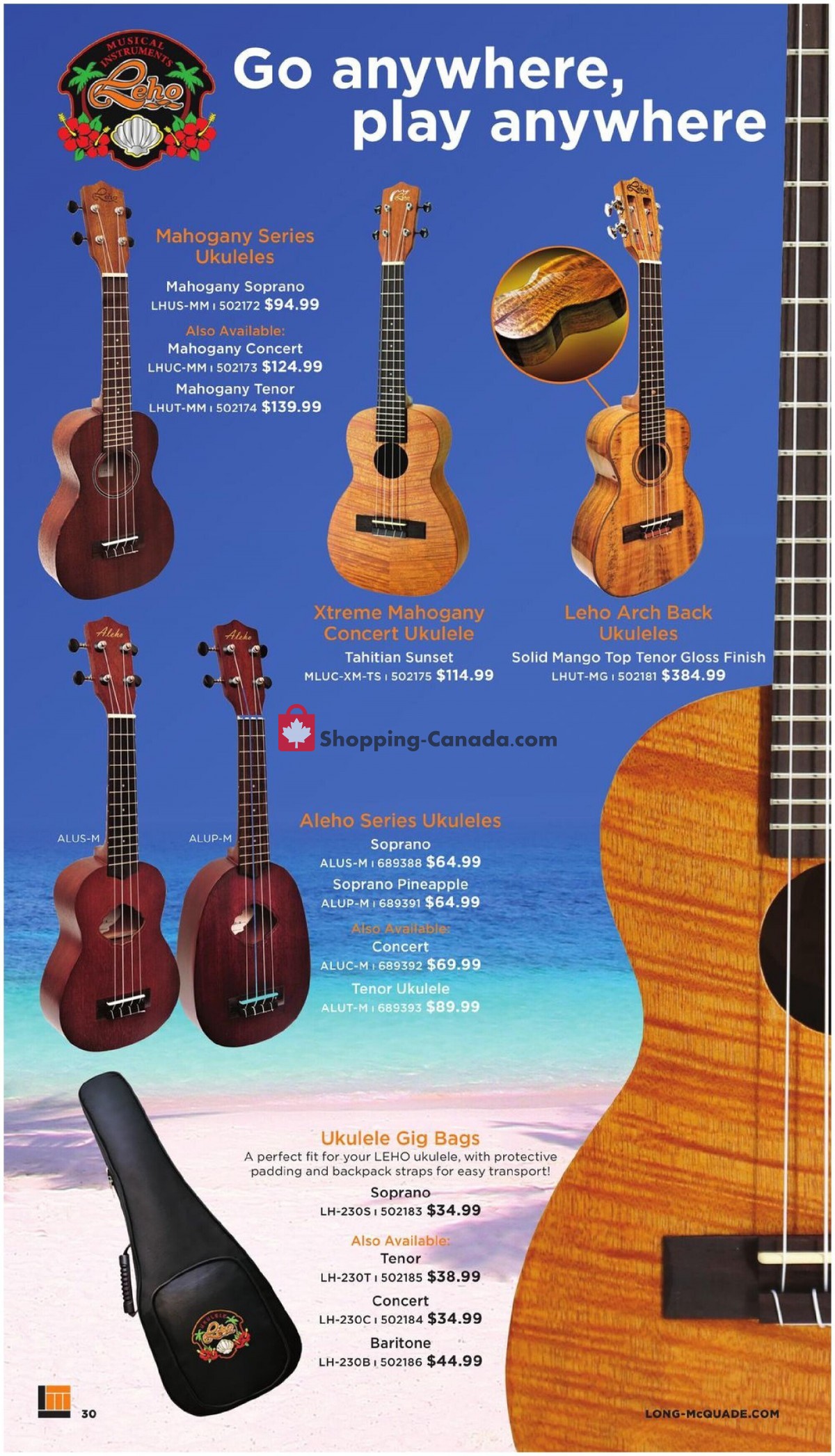 Long & McQuade flyer from Friday October 8, 2021 to Sunday July 31, 2022 - page 30