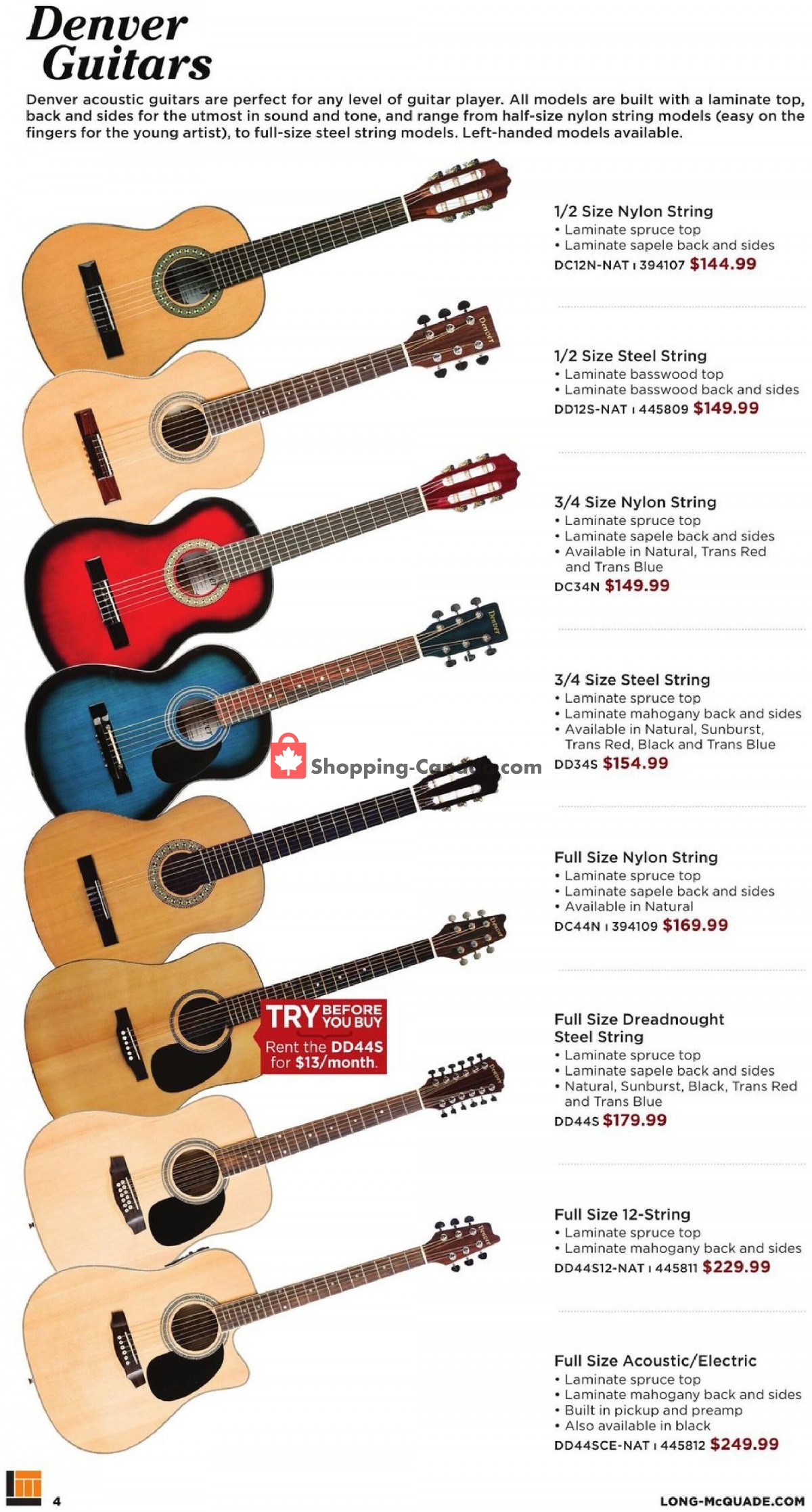 Long & McQuade flyer from Friday October 8, 2021 to Sunday July 31, 2022 - page 4