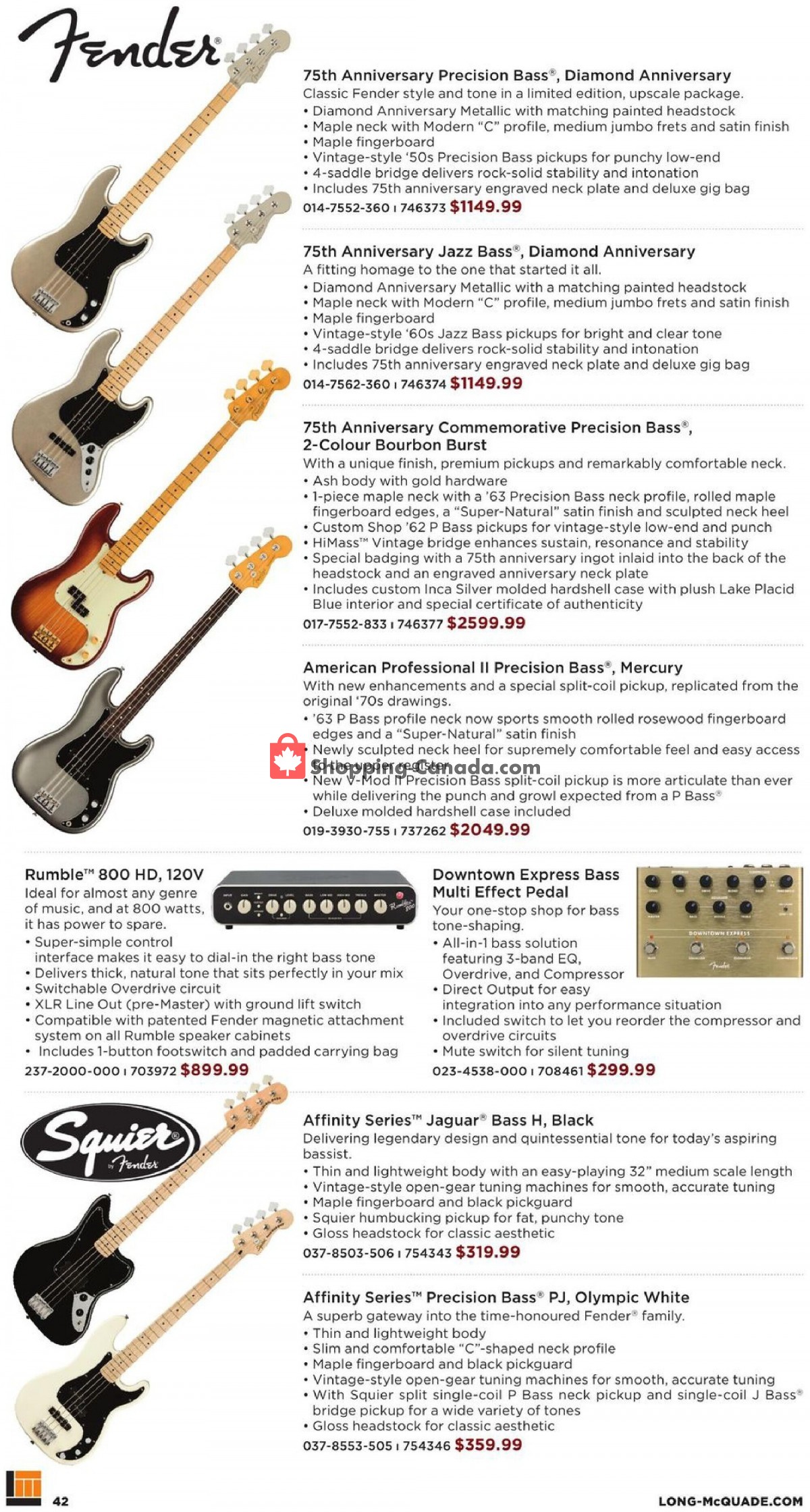 Long & McQuade flyer from Friday October 8, 2021 to Sunday July 31, 2022 - page 42