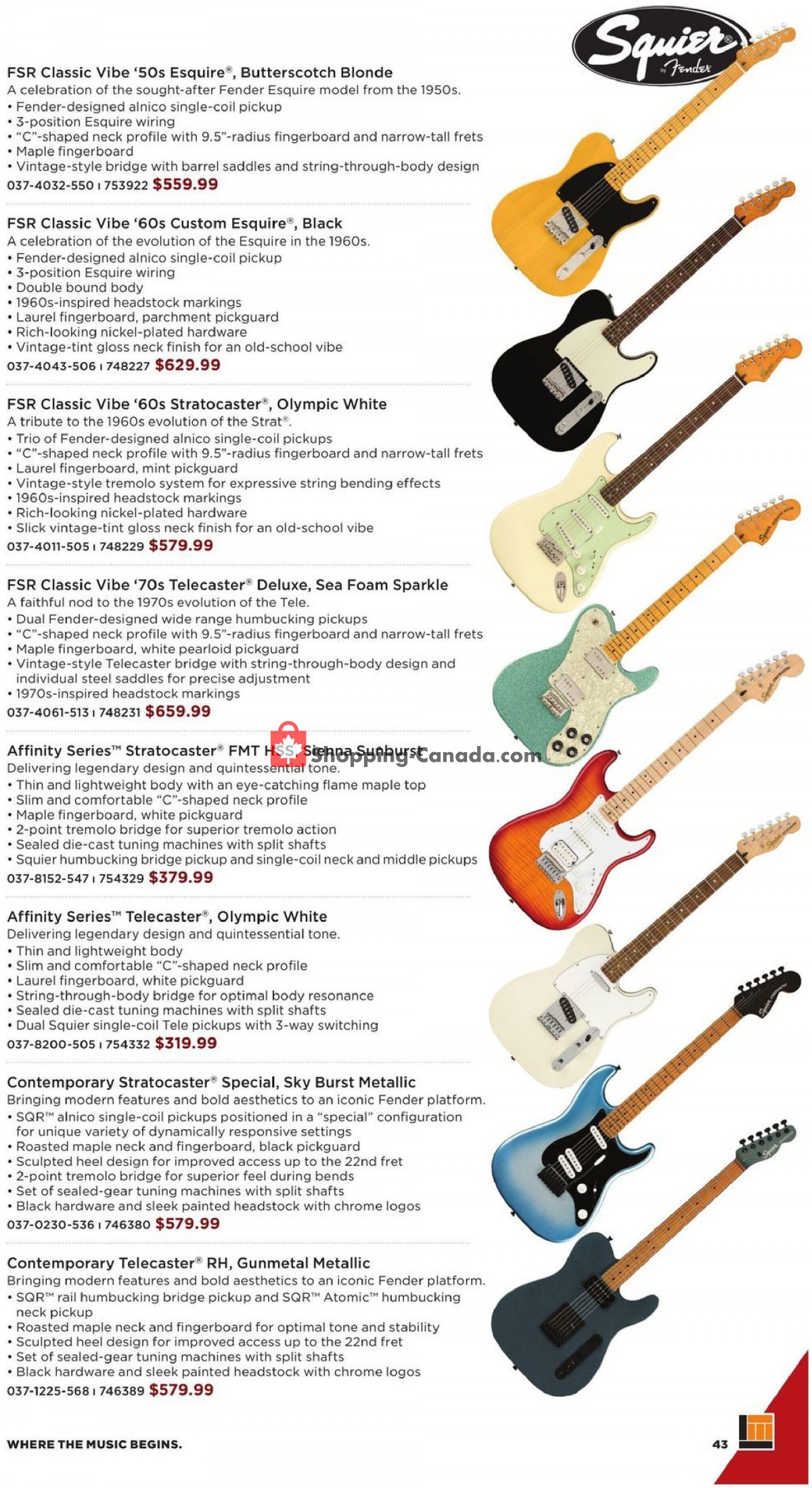 Long & McQuade flyer from Friday October 8, 2021 to Sunday July 31, 2022 - page 43