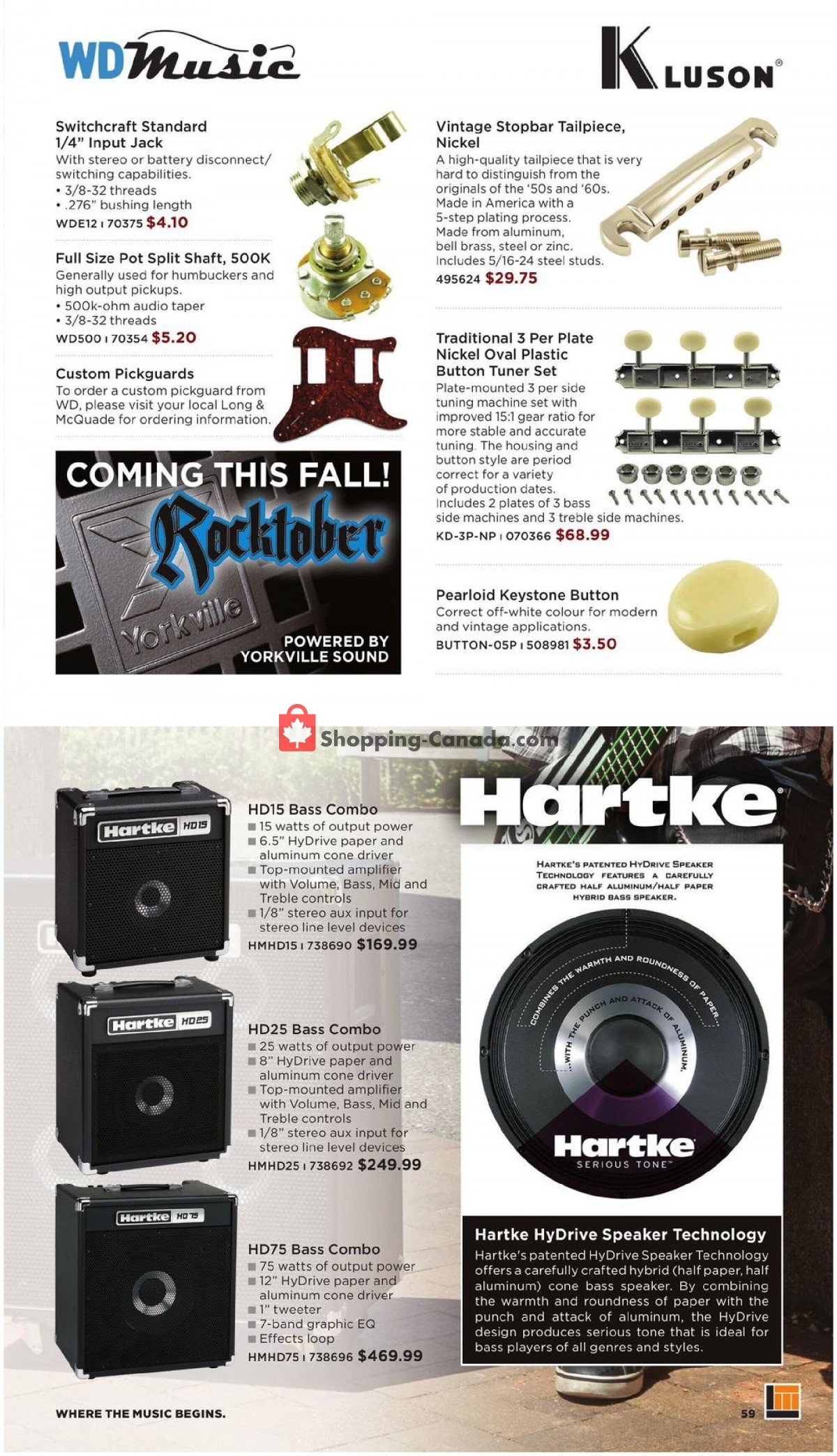 Long & McQuade flyer from Friday October 8, 2021 to Sunday July 31, 2022 - page 59