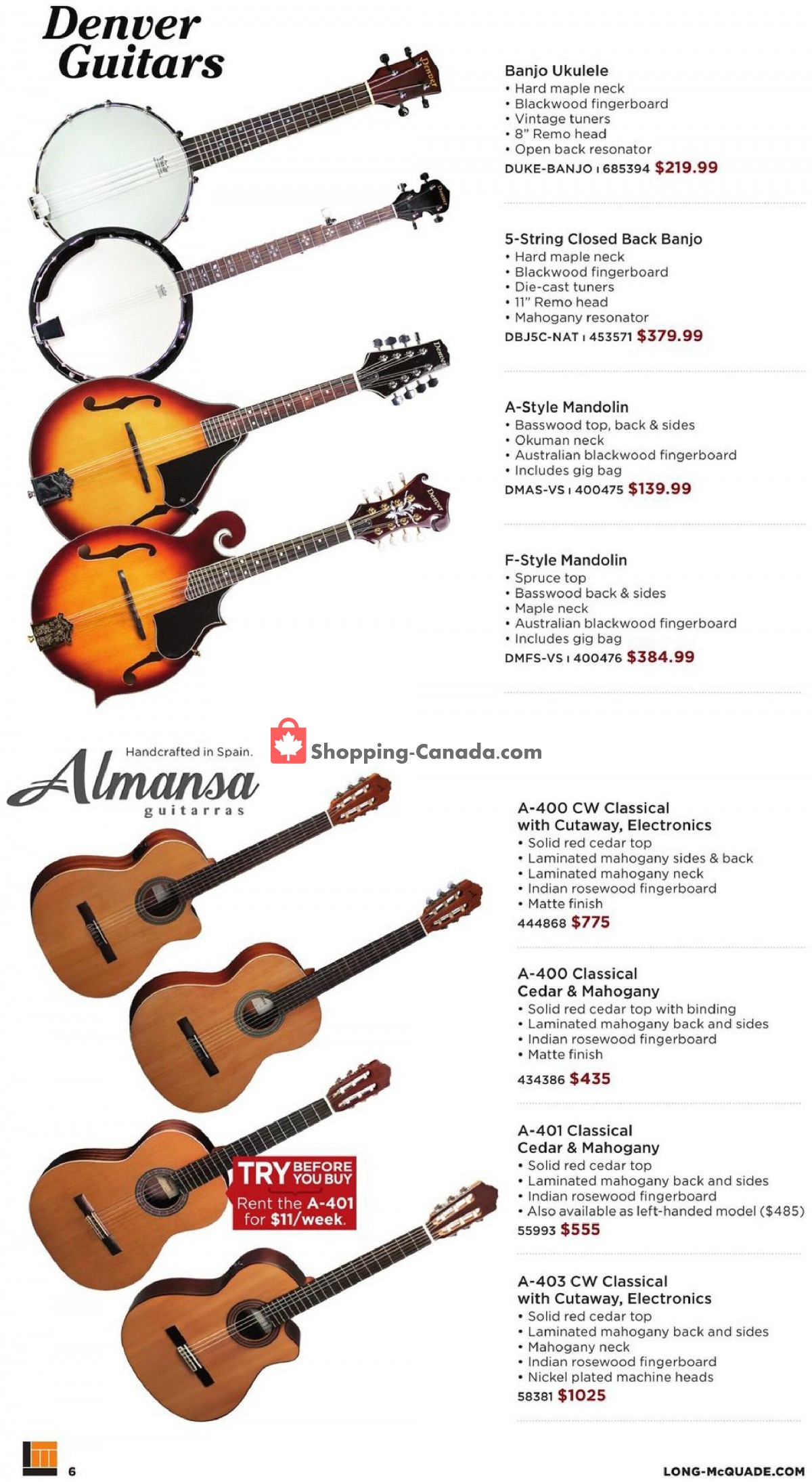 Long & McQuade flyer from Friday October 8, 2021 to Sunday July 31, 2022 - page 6