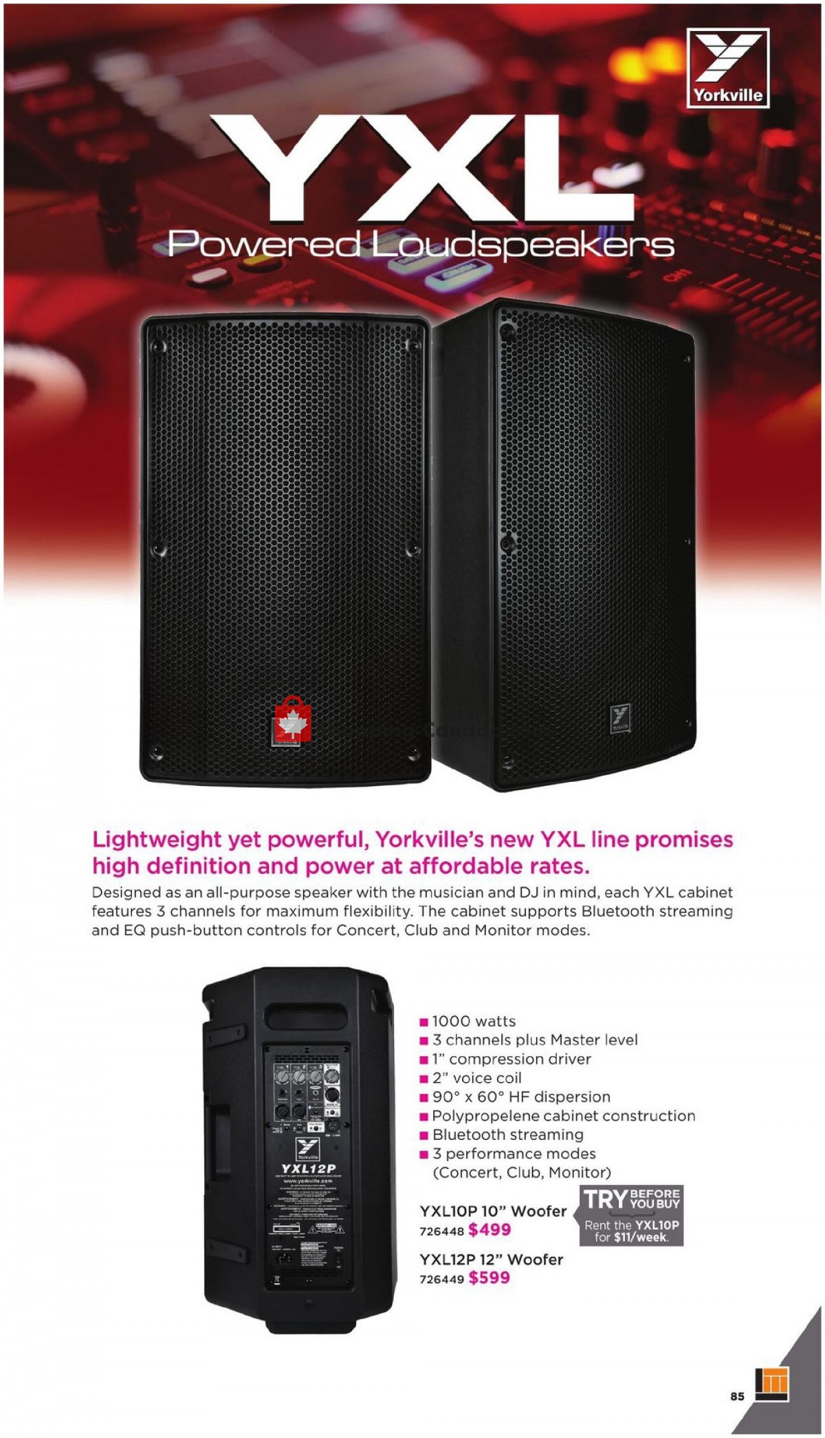 Long & McQuade flyer from Friday October 8, 2021 to Sunday July 31, 2022 - page 85