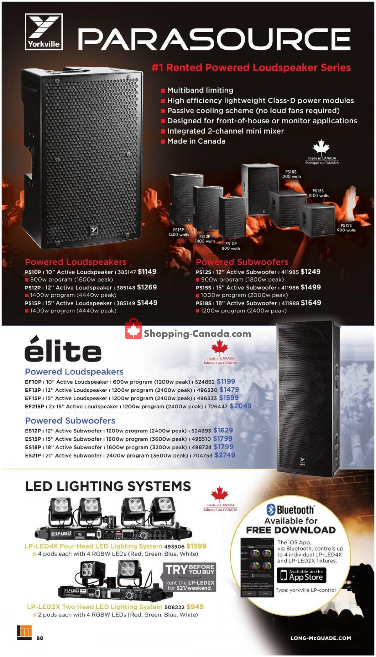 Long & McQuade flyer from Friday October 8, 2021 to Sunday July 31, 2022 - page 88