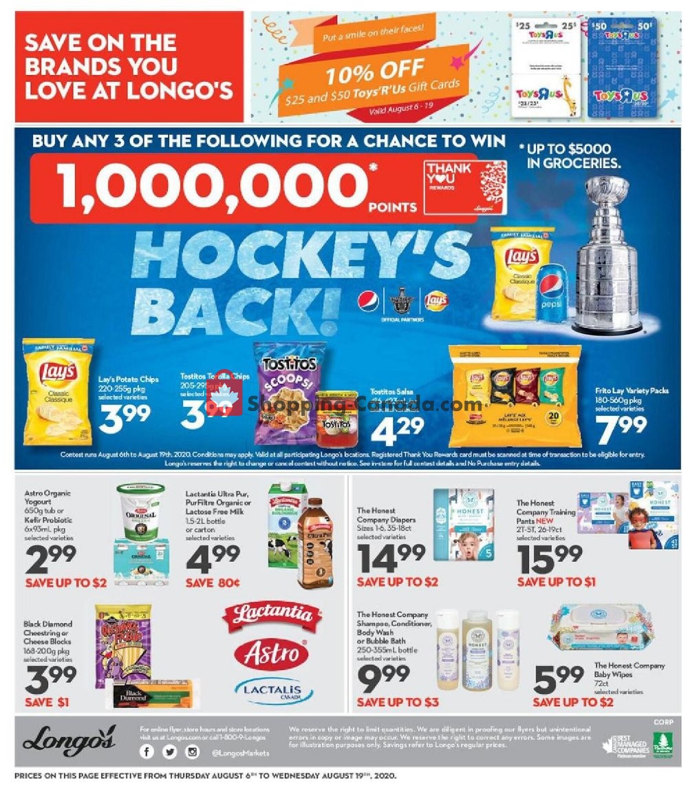 Longo’s flyer from Thursday August 6, 2020 to Wednesday August 19, 2020 - page 16
