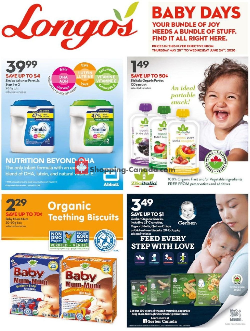Longo’s flyer from Thursday May 28, 2020 to Wednesday June 24, 2020 - page 1