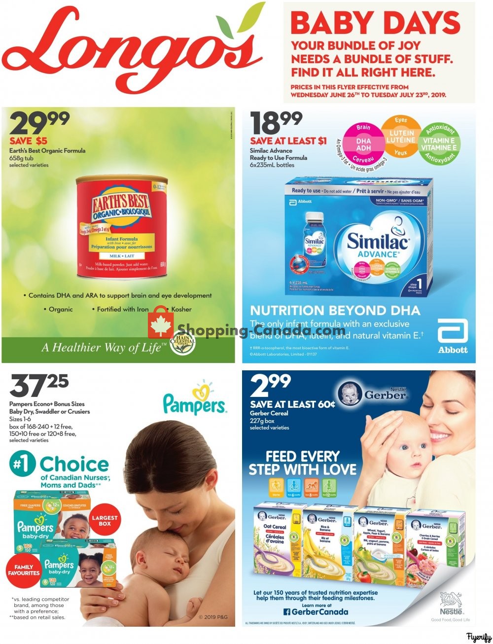 Longo’s flyer from Wednesday June 26, 2019 to Tuesday July 23, 2019 - page 1