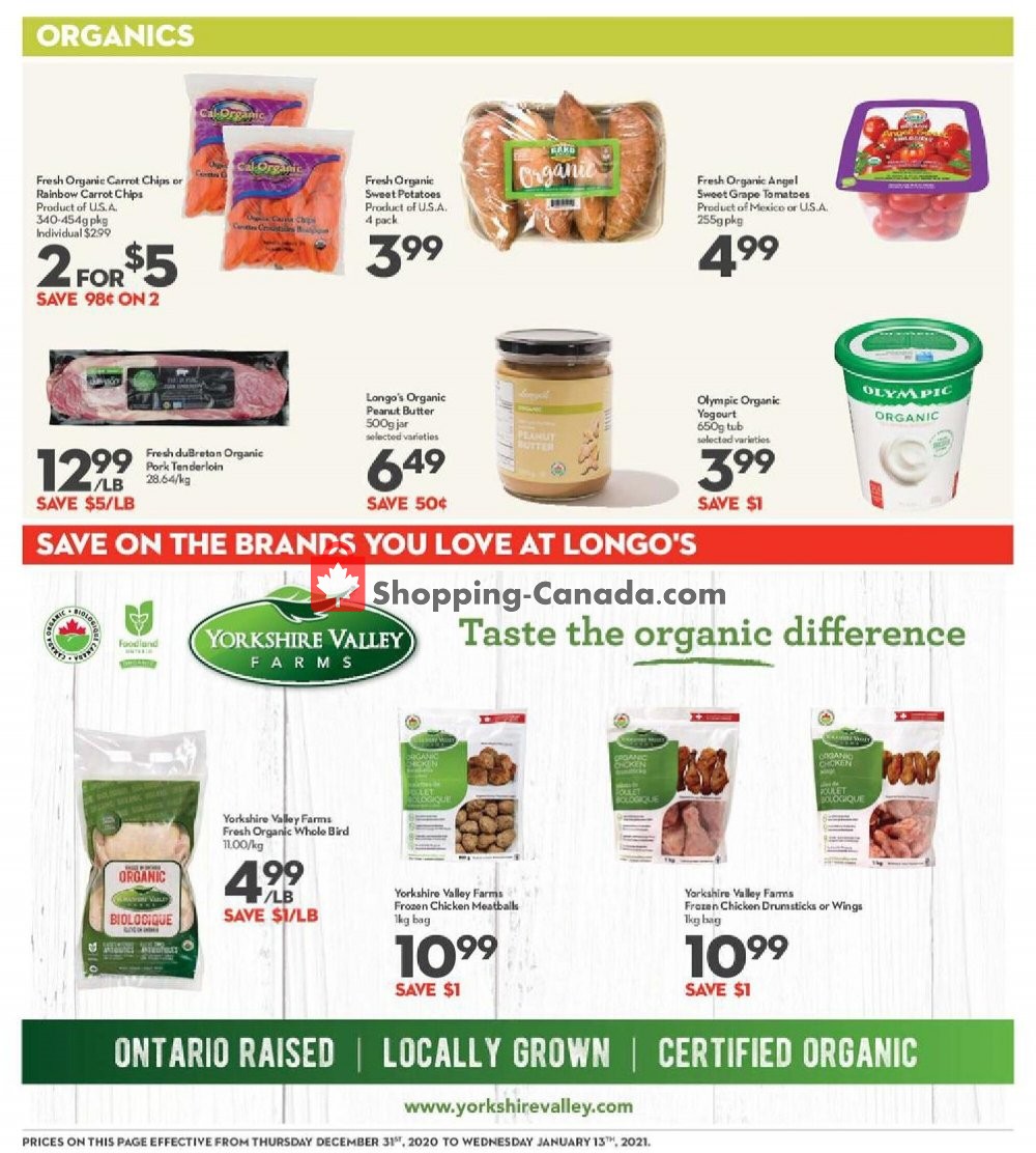 Longo’s flyer from Thursday December 31, 2020 to Wednesday January 13, 2021 - page 13