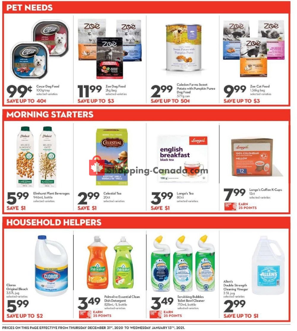 Longo’s flyer from Thursday December 31, 2020 to Wednesday January 13, 2021 - page 14