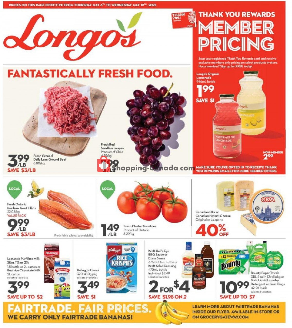 Longo’s flyer from Thursday May 6, 2021 to Wednesday May 19, 2021 - page 1