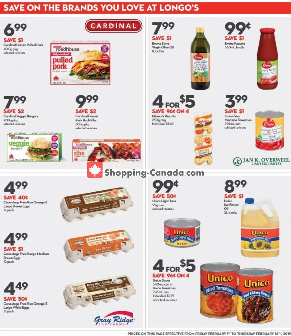 Longo’s flyer from Friday February 1, 2019 to Thursday February 14, 2019 - page 12
