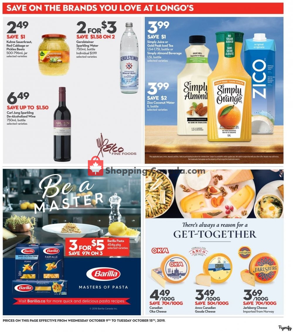 Longo’s flyer from Wednesday October 9, 2019 to Tuesday October 15, 2019 - page 12