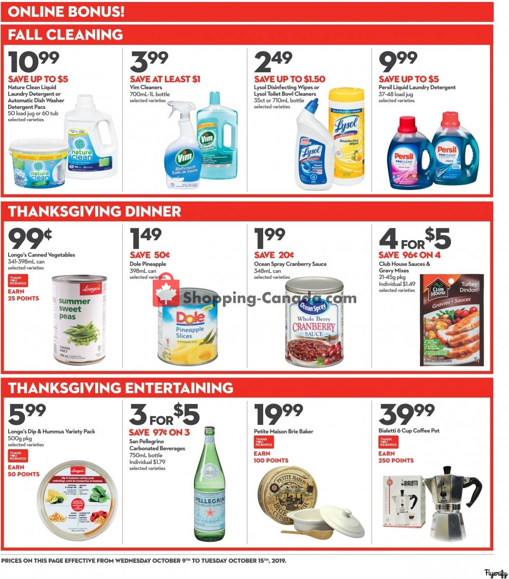 Longo’s flyer from Wednesday October 9, 2019 to Tuesday October 15, 2019 - page 16