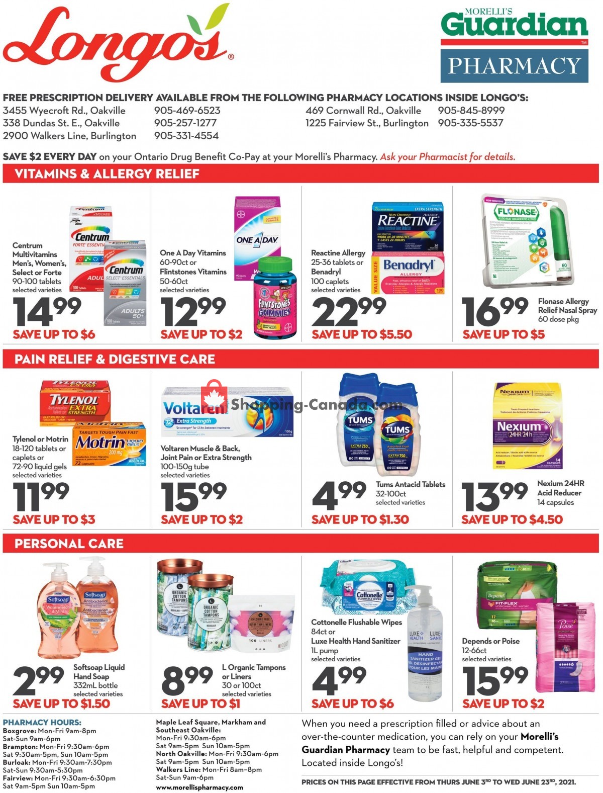Longo’s flyer from Thursday June 3, 2021 to Wednesday June 23, 2021 - page 1