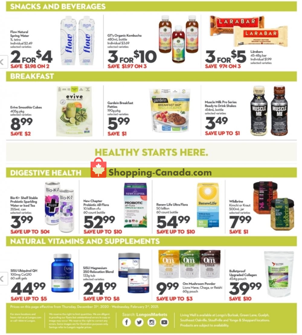 Longo’s flyer from Thursday December 31, 2020 to Wednesday February 3, 2021 - page 2