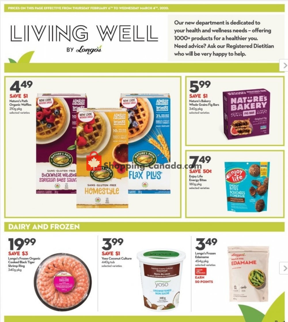 Longo’s flyer from Thursday February 6, 2020 to Wednesday March 4, 2020 - page 1